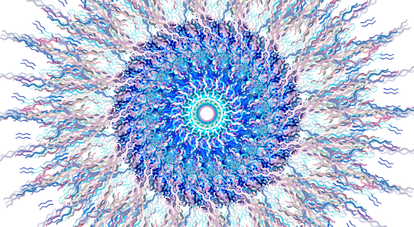 Wheel Made From Lines in 14 Mirror Mode8